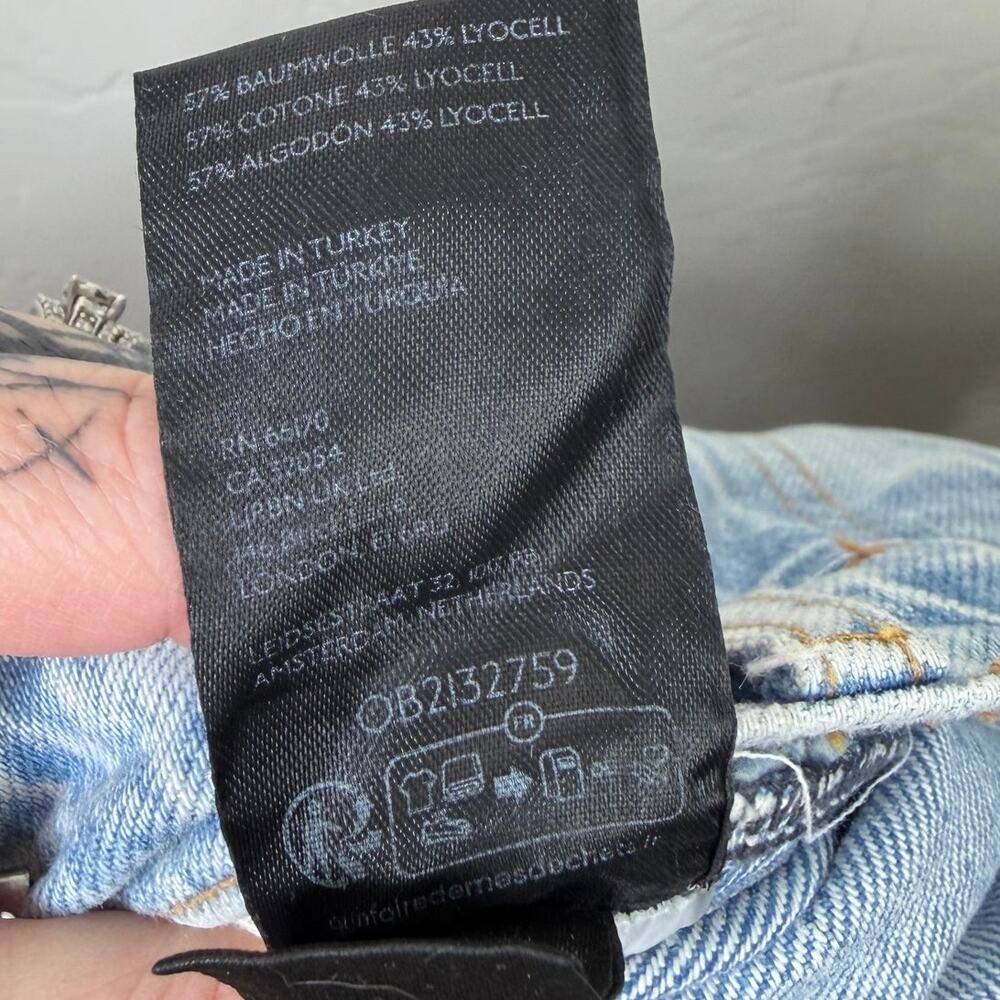 NEW Free People We The Free Zane Mid Rise Relaxed Slim Straight Leg Jeans 25 - Picture 9 of 9